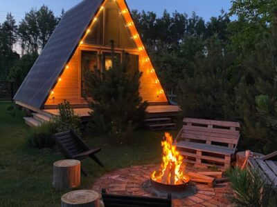 Треугольный A-frame домик «Dacha Do»